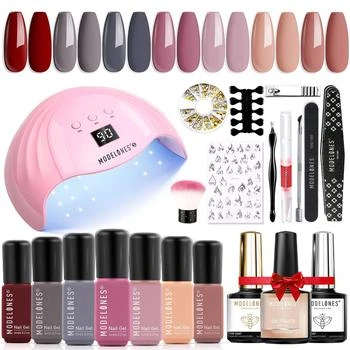 推荐Happy Lover - 21Pcs 7 Colors Starter Nail Gel Polish Kit【US ONLY】商品