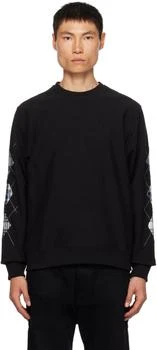 Noah | Black Argyle Appliqué Sweatshirt 4.5折, 独家减免邮费