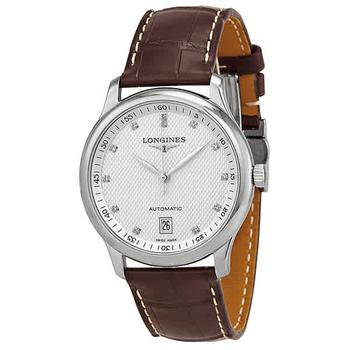 longines master, Longines | Master Automatic Diamond Silver Dial Mens Watch L2.628.4.77.3商品图片 6.3折