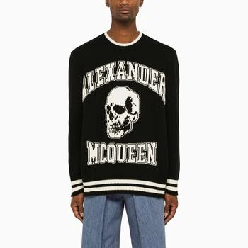 Alexander McQueen | Black/white Varsity pullover 4.9折, 独家减免邮费
