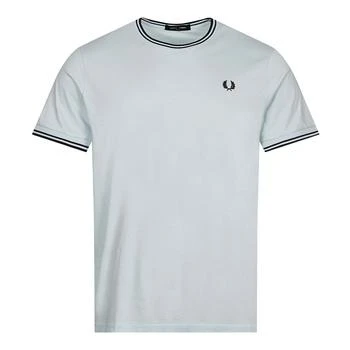 推荐Fred Perry Twin Tipped T-Shirt - Light Ice商品