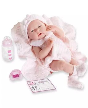 JC TOYS | La Newborn 15" Real Girl Baby Doll Pink Knit Outfit,商家Macy's,价格¥397