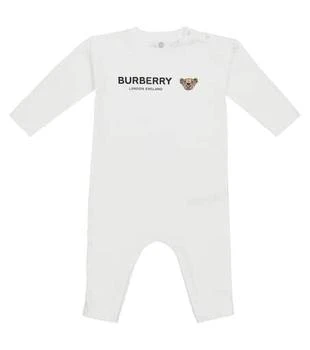 Burberry | Thomas Bear棉质婴儿连身衣 