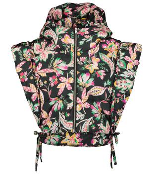 推荐Hoodia floral padded hooded vest商品