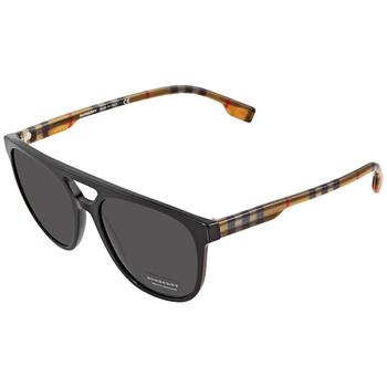 推荐Burberry Grey Aviator Mens Sunglasses BE4302 300187 56商品