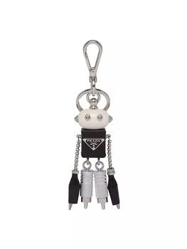 Prada | Saffiano Leather Robot Trick Keychain,商家Saks Fifth Avenue,价格¥4435