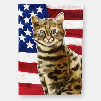 Caroline's Treasures | 28 x 40 in. Polyester Bengal USA Patriotic Flag Canvas House Size 2-Sided Heavyweight,商家Verishop,价格¥306