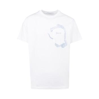 纪梵希男装直邮, Givenchy | GIVENCHY 男士白色印花T恤 BM70QE3002-100商品图片 独家减免邮费