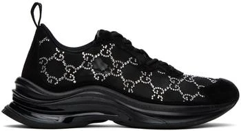 Gucci | Black GG Crystal Sneakers 