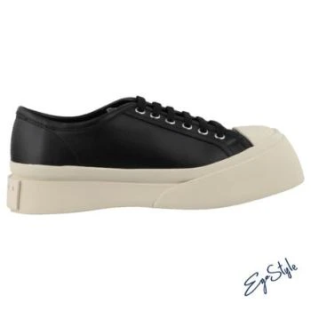 推荐MARNI 女士黑色皮革低帮运动鞋 SNZW003020-P27220-0N99商品