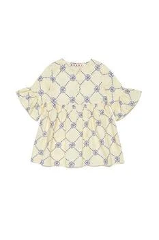Marni | Marni Kids Floral-Printed Round-Neck Flared Dress 5.5折