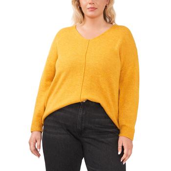 Vince Camuto经典款, Vince Camuto | Plus Size Cozy Scoop Neck Long Sleeve Sweater商品图片 额外7折, 额外七折