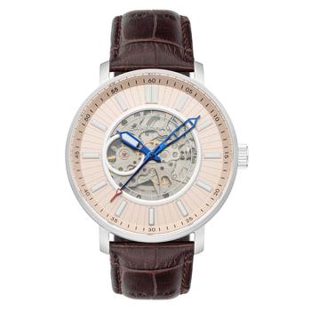 推荐Thomas Earnshaw Men's ES-8215-01 Port Jackson 45mm Rose Gold Dial Leather Watch商品