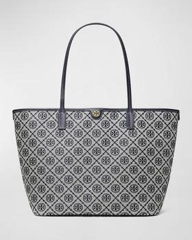 推荐T Monogram Zip Canvas Tote Bag商品