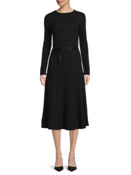 vince连衣裙, Vince | Belted Midi A Line Dress商品图片 3.6折