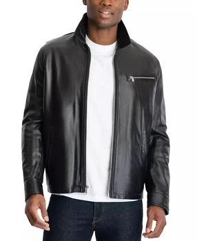 Michael Kors | Men's James Dean Leather Jacket, Created for Macy's,商家Macy's,价格¥1518