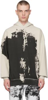 A-COLD-WALL* | Off-White & Black Print Hoodie商品图片,独家减免邮费