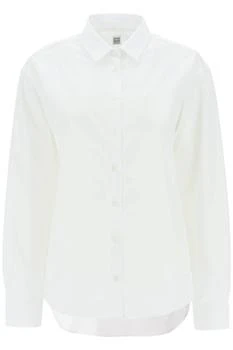 Totême | oversized organic poplin shirt,商家Coltorti Boutique,价格¥1094