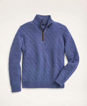 Brooks Brothers | Wool Cashmere Quilted Half-Zip商品图片,