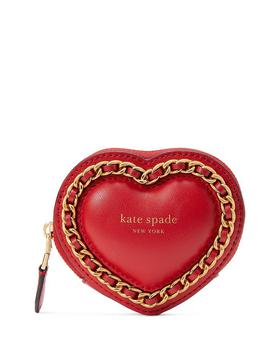 商品Amour Puffy Leather Heart Coin Purse图片