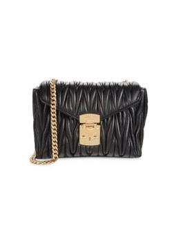 Miu Miu | Quilted Leather Shoulder Bag商品图片,6.2折