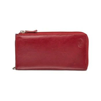 Mancini Leather Goods | Equestrian-2 Collection RFID Secure Large Trifold Wallet 
