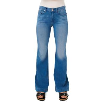 推荐7 For All Mankind Womens Dojo Wide Leg Whiskering Flare Jeans商品
