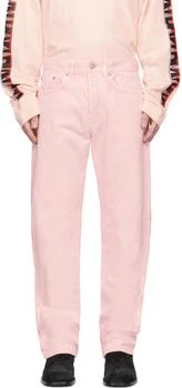 Dries Van Noten | Pink Faded Jeans,商家Ssense US,价格¥2718