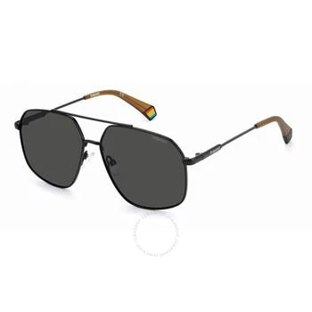 Polaroid | Core Polarized Grey Navigator Unisex Sunglasses PLD 6173/S 0807/M9 58 2.9折, 满$200减$10, 满减