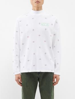 Martine Rose | Logo-print basketweave-cotton T-shirt商品图片,4.9折, 满$260享9折, 满折