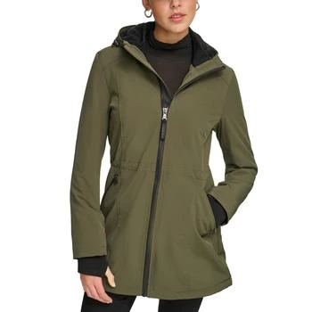 推荐Women's Hooded Faux-Fur-Lined Anorak Raincoat商品