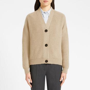 maxmara衣服, Weekend Max Mara | MAGICO沙色海马毛混纺开衫外套【香港仓极速发货】商品图片 7.6折×额外5.5折, 额外五五折