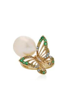 Anabela Chan | Anabela Chan - 18K Yellow Gold Multi-Stone Pinky Ring - Multi - OS - Moda Operandi - Gifts For Her,商家Fashion US,价格¥9919