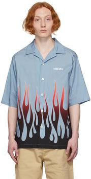 Kenzo | Blue Casual Short Sleeve Shirt商品图片,