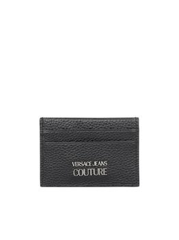 范思哲男包好不好, Versace | VERSACE JEANS COUTURE LOGO-PLAQUE CARDHOLDER商品图片 7.4折