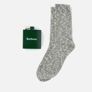 推荐Barbour Hip Flask and Cotton-Blend Socks Set商品