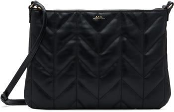 A.P.C. | Black Quilted Shoulder Bag商品图片,