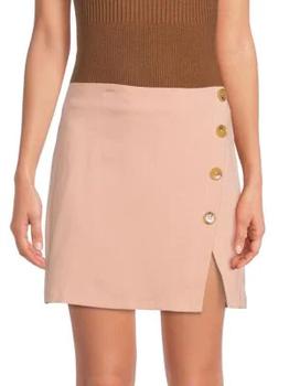 ASTR | Woodbury Button Front Mini Skirt商品图片,7.4折