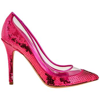 美国valentino鞋, Valentino | Ladies High Bows Fuchsia Pump 10.5cm Sequin Heels商品图片 2折