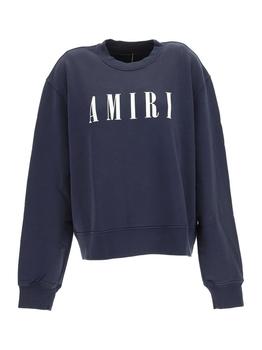 amiri衬衫真假, AMIRI | Amiri Logo Printed Crewneck Sweatshirt商品图片 7.2折起