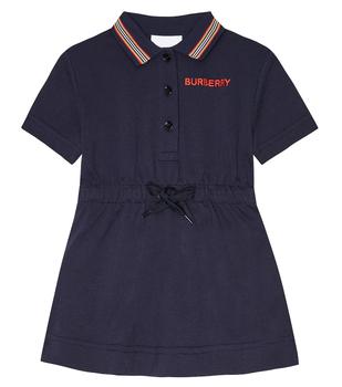商品Burberry | Baby Icon Stripe cotton polo dress,商家MyTheresa,价格¥2387图片