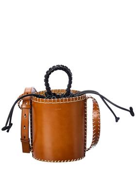 chloe tote真假, Chloé | Chloe Louela Mini Leather Bucket Bag商品图片 8.2折