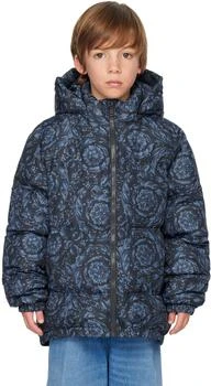 推荐Kids Navy Barocco Down Jacket商品