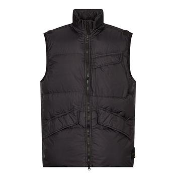 推荐Stone Island Crinkle Reps R-NY Down Gilet - Black商品