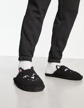 商品Rip N Dip | RIPNDIP jerm face slippers in black,商家ASOS,价格¥335图片