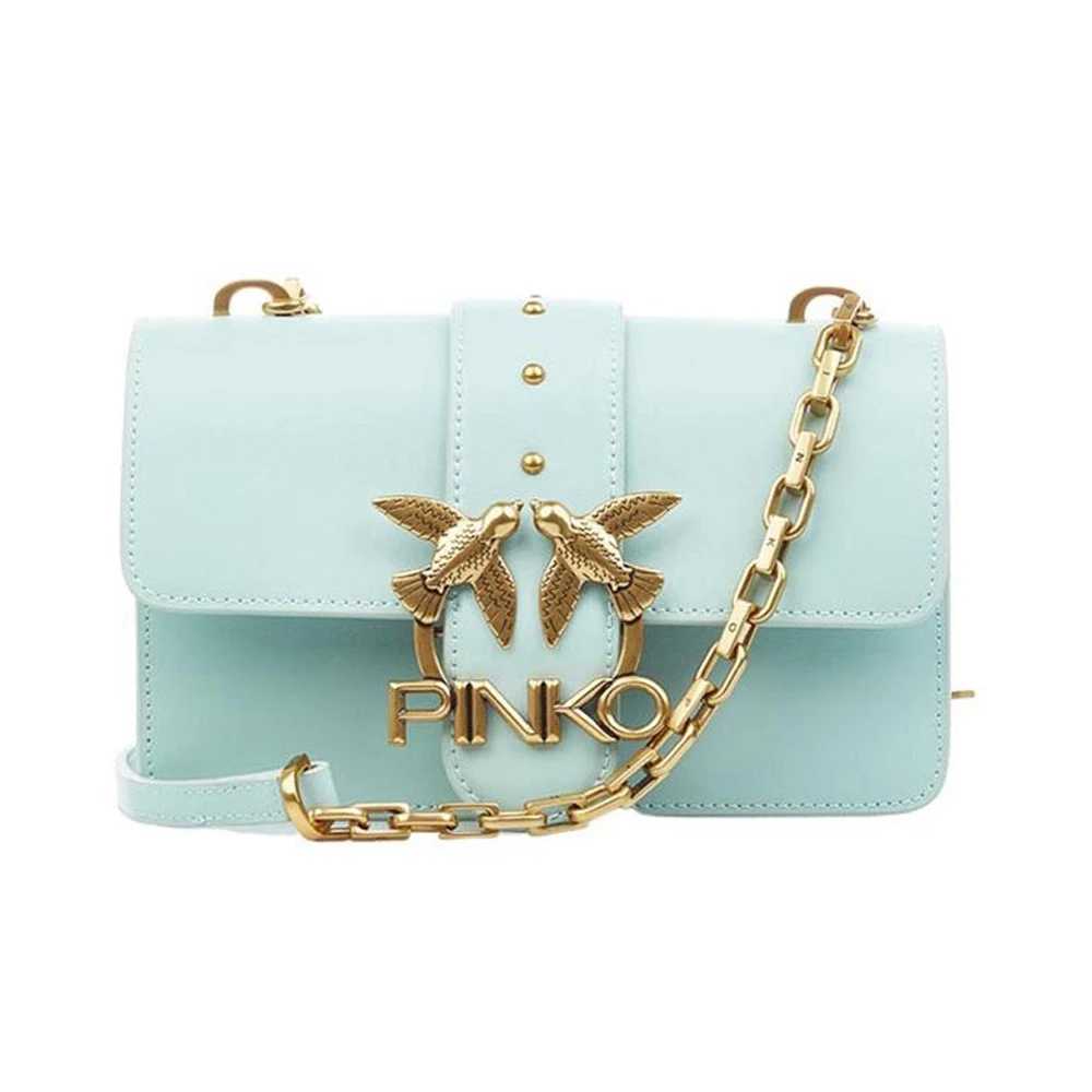 PINKO | PINKO 女士浅绿色牛皮经典单肩包 1P221Q-Y6XT-T14,商家Beyond Italylux,价格¥1052