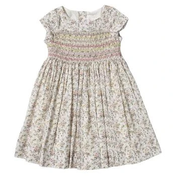 推荐Bonpoint Girls Floral Printed Duchesse Smocked Dress, Size 8A商品