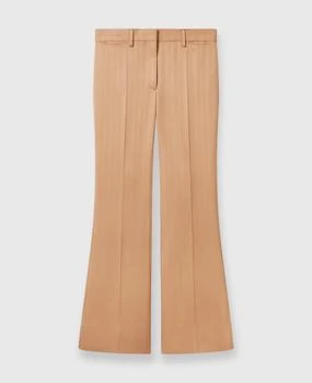 Stella McCartney | Stella McCartney - Low-Rise Striped Flared Trousers, Woman, Biscuit, Size: 38,商家Stella McCartney,价格¥7636