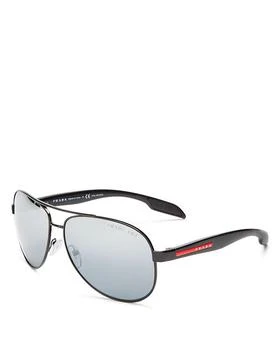 推荐Polarized Brow Bar Aviator Sunglasses, 62mm商品