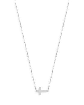 商品Bloomingdale's | Small Cross Pendant Necklace in 14K White Gold, 18" - 100% Exclusive,商家Bloomingdale's,价格¥2201图片
